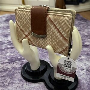 Mundi Tan and Brown Wallet